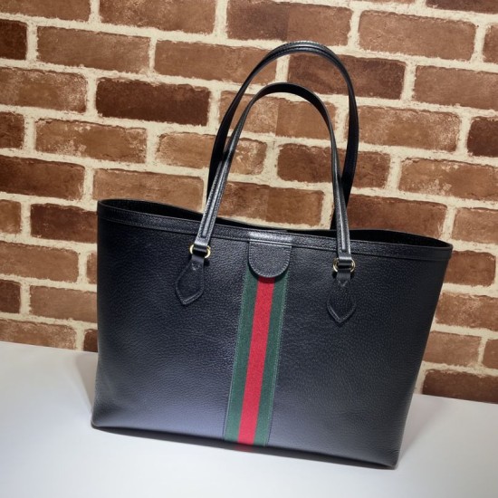 Fake Gucci Ophidia Medium Tote 631685 Black Replica