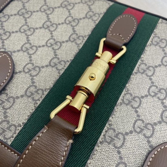 Replica Gucci Jackie 1961 Medium Tote Bag 649016 Brown