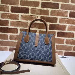 Fake Gucci Jackie 1961 Medium Tote Bag 649016 Brown Replica