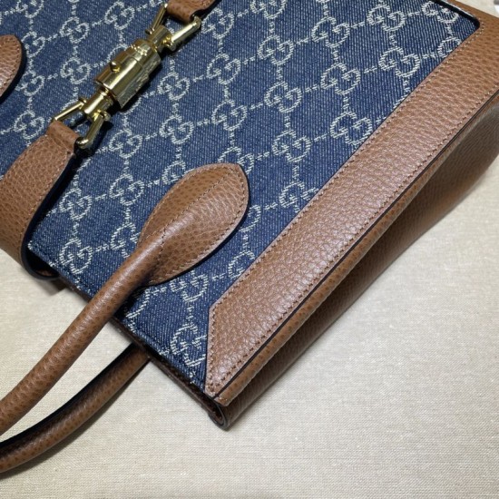 Replica Gucci Jackie 1961 Medium Tote Bag 649016 Brown Fake Gucci Jackie 1961 Medium Tote Bag 649016 Brown Replica