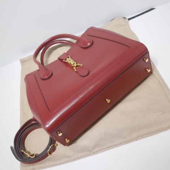 Replica Gucci Jackie 1961 Medium Tote Bag 649016 Red Replica Gucci Jackie 1961 Medium Tote Bag 649016 Red