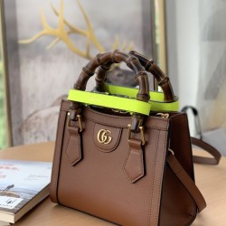 Replica Gucci Diana Mini Tote Bag ‎655661 Coffee