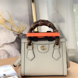 Fake Gucci Diana Mini Tote Bag ‎655661 beige Replica