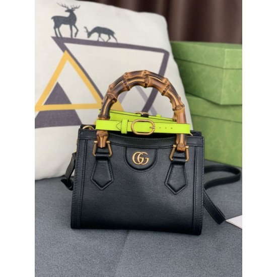 Replica Gucci Diana Mini Tote Bag 655661 Black Fake Gucci Diana Mini Tote Bag 655661 Black Replica