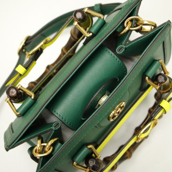 Fake Gucci Diana Mini Tote Bag 655661 Green Replica Replica Gucci Diana Mini Tote Bag 655661 Green