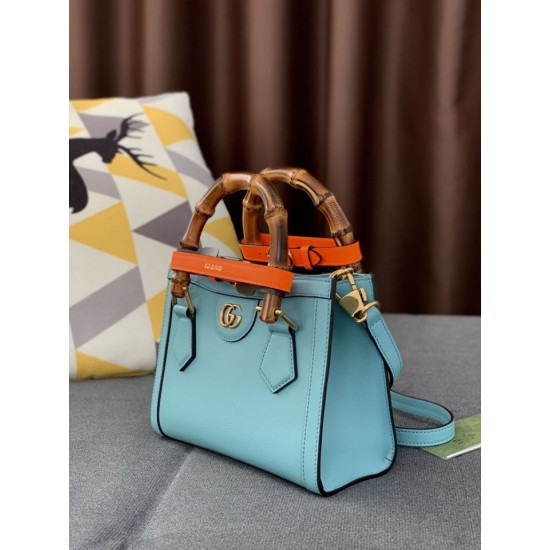 Replica Gucci Diana Mini Tote Bag 655661 Light Blue Fake Gucci Diana Mini Tote Bag 655661 Light Blue Replica