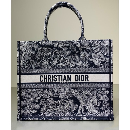Fake Christian Dior Book Tote Dark Blue Replica Replica Christian Dior Book Tote Dark Blue
