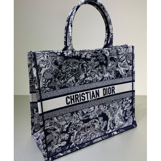 Fake Christian Dior Book Tote Dark Blue Replica Replica Christian Dior Book Tote Dark Blue