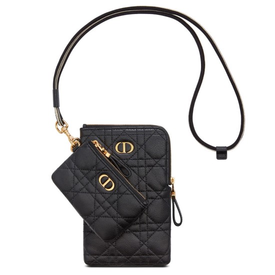Replica Christian Dior Caro Multifunctional Pouch Black Fake Christian Dior Caro Multifunctional Pouch Black Replica