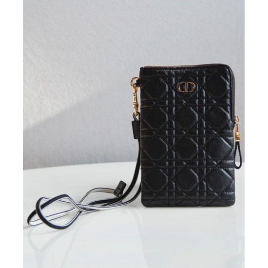 Replica Christian Dior Caro Multifunctional Pouch Black Fake Christian Dior Caro Multifunctional Pouch Black Replica