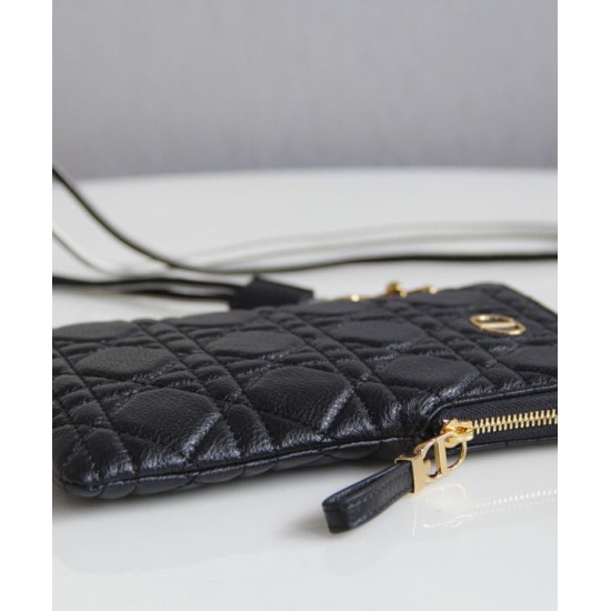 Replica Christian Dior Caro Multifunctional Pouch Black Fake Christian Dior Caro Multifunctional Pouch Black Replica