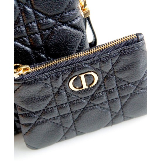 Replica Christian Dior Caro Multifunctional Pouch Black Fake Christian Dior Caro Multifunctional Pouch Black Replica