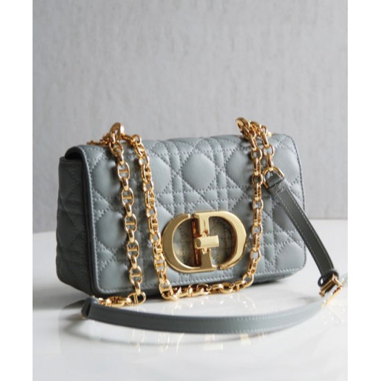 Fake Christian Dior Dior Caro Bag Gray Replica Replica Christian Dior Dior Caro Bag Gray