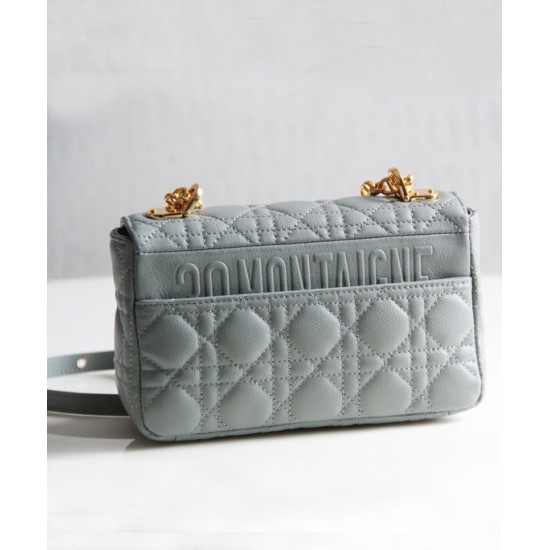 Fake Christian Dior Dior Caro Bag Gray Replica Replica Christian Dior Dior Caro Bag Gray