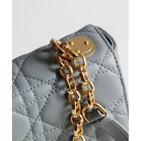 Fake Christian Dior Dior Caro Bag Gray Replica Replica Christian Dior Dior Caro Bag Gray