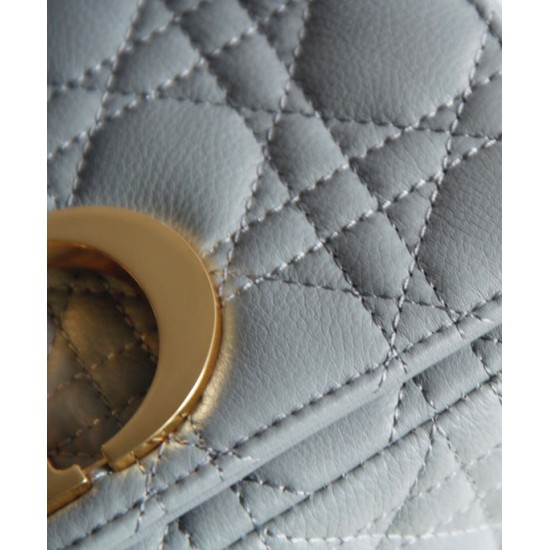 Fake Christian Dior Dior Caro Bag Gray Replica Replica Christian Dior Dior Caro Bag Gray