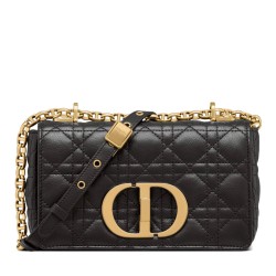 Replica Christian Dior Dior Caro Bag Black