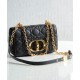 Replica Christian Dior Dior Caro Bag Black Replica Christian Dior Dior Caro Bag Black