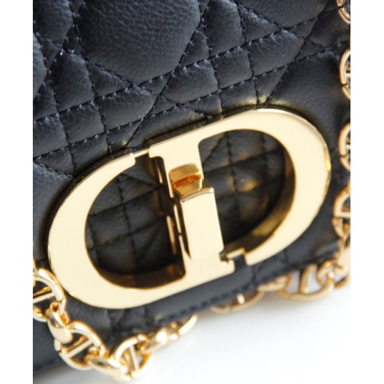 Replica Christian Dior Dior Caro Bag Black Replica Christian Dior Dior Caro Bag Black