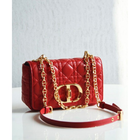 Replica Christian Dior Small Dior Caro Bag Red Fake Christian Dior Small Dior Caro Bag Red Replica