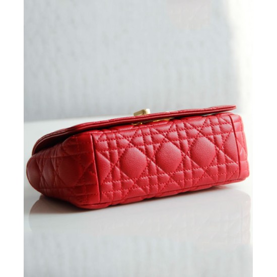 Replica Christian Dior Small Dior Caro Bag Red Fake Christian Dior Small Dior Caro Bag Red Replica