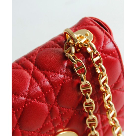 Replica Christian Dior Small Dior Caro Bag Red Fake Christian Dior Small Dior Caro Bag Red Replica