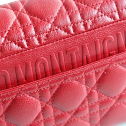 Fake Christian Dior Small Dior Caro Bag Red Replica