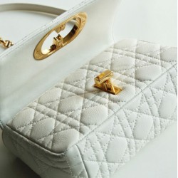 Fake Christian Dior Dior Caro Bag White Replica Replica Christian Dior Dior Caro Bag White