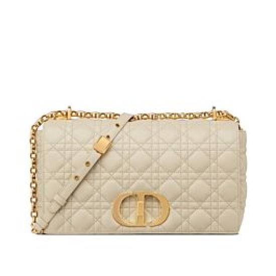 Replica Christian Dior Large Dior Caro Bag Apricot Replica Christian Dior Large Dior Caro Bag Apricot