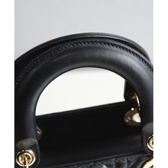 Replica Christian Dior Lady Dior My Abcdior Bag Black Fake Christian Dior Lady Dior My Abcdior Bag Black Replica