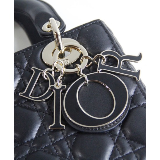 Replica Christian Dior Lady Dior My Abcdior Bag Black Fake Christian Dior Lady Dior My Abcdior Bag Black Replica