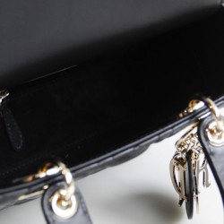 Fake Christian Dior Lady Dior My Abcdior Bag Black Replica
