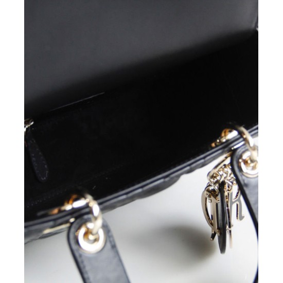 Replica Christian Dior Lady Dior My Abcdior Bag Black Fake Christian Dior Lady Dior My Abcdior Bag Black Replica