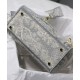 Fake Christian Dior Medium Lady D-Lite Bag Gray Replica Replica Christian Dior Medium Lady D-Lite Bag Gray