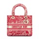Replica Christian Dior Medium Lady D-Lite Bag Red Fake Christian Dior Medium Lady D-Lite Bag Red Replica