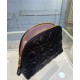 Fake Christian Dior Caro Cosmetic Bag Black Replica Replica Christian Dior Caro Cosmetic Bag Black