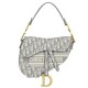Replica Christian Dior Saddle Original Oblique Embroidered Canvas Bag Gray Fake Christian Dior Saddle Original Oblique Embroidered Canvas Bag Gray Replica
