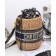 Replica Christian Dior Wicker Bucket Bag Apricot Replica Christian Dior Wicker Bucket Bag Apricot