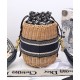 Replica Christian Dior Wicker Bucket Bag Apricot Replica Christian Dior Wicker Bucket Bag Apricot
