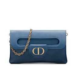 Fake Christian Dior Medium Diordouble Bag Blue Replica