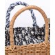 Fake Christian Dior Wicker Basket Bag Apricot Replica Replica Christian Dior Wicker Basket Bag Apricot