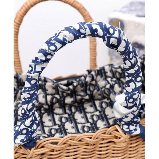 Fake Christian Dior Wicker Basket Bag Apricot Replica Replica Christian Dior Wicker Basket Bag Apricot