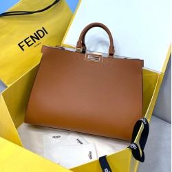 Fake Peekaboo X-Tote Small Bag Light Coffee Replica