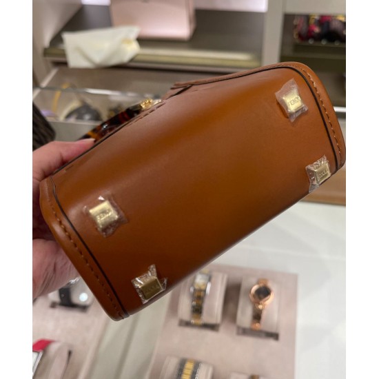 Replica Mini Sunshine Shopper 8BS051 Coffee Fake Mini Sunshine Shopper 8BS051 Coffee Replica