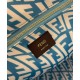 Fake Shopper Glazed Canvas Bag 8BH357 Blue Replica Replica Shopper Glazed Canvas Bag 8BH357 Blue