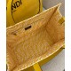 Replica Shopper Glazed Canvas Bag 8BH357 Yellow Fake Shopper Glazed Canvas Bag 8BH357 Yellow Replica