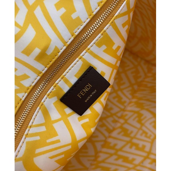 Replica Shopper Glazed Canvas Bag 8BH357 Yellow Fake Shopper Glazed Canvas Bag 8BH357 Yellow Replica