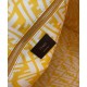 Replica Shopper Glazed Canvas Bag 8BH357 Yellow Fake Shopper Glazed Canvas Bag 8BH357 Yellow Replica