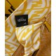 Replica Shopper Glazed Canvas Bag 8BH357 Yellow Fake Shopper Glazed Canvas Bag 8BH357 Yellow Replica