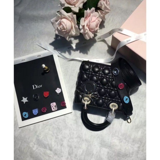 Fake Dior Lady Dior Bag Black Replica Fake Dior Lady Dior Bag Black Replica